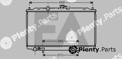 Eaclima 31R18088 — Radiator, engine cooling