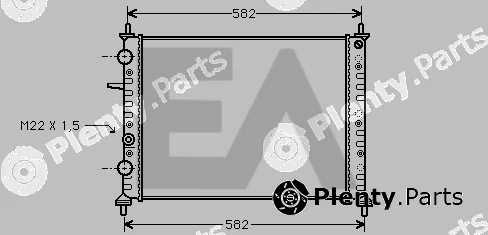 Eaclima 31R25031 — Radiator, engine cooling
