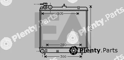 Eaclima 31R28066 — Radiator, engine cooling
