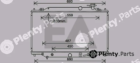 Eaclima 31R52128 — Radiator, engine cooling