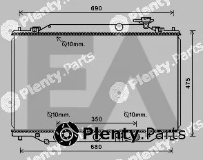 Eaclima 31R52120 — Radiator, engine cooling