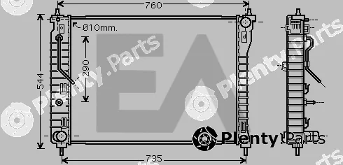 Eaclima 31R54120 — Radiator, engine cooling