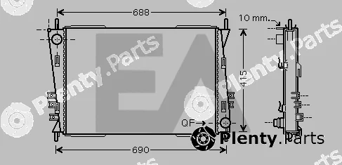 Eaclima 31R35008 — Radiator, engine cooling