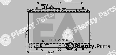 Eaclima 31R28030 — Radiator, engine cooling