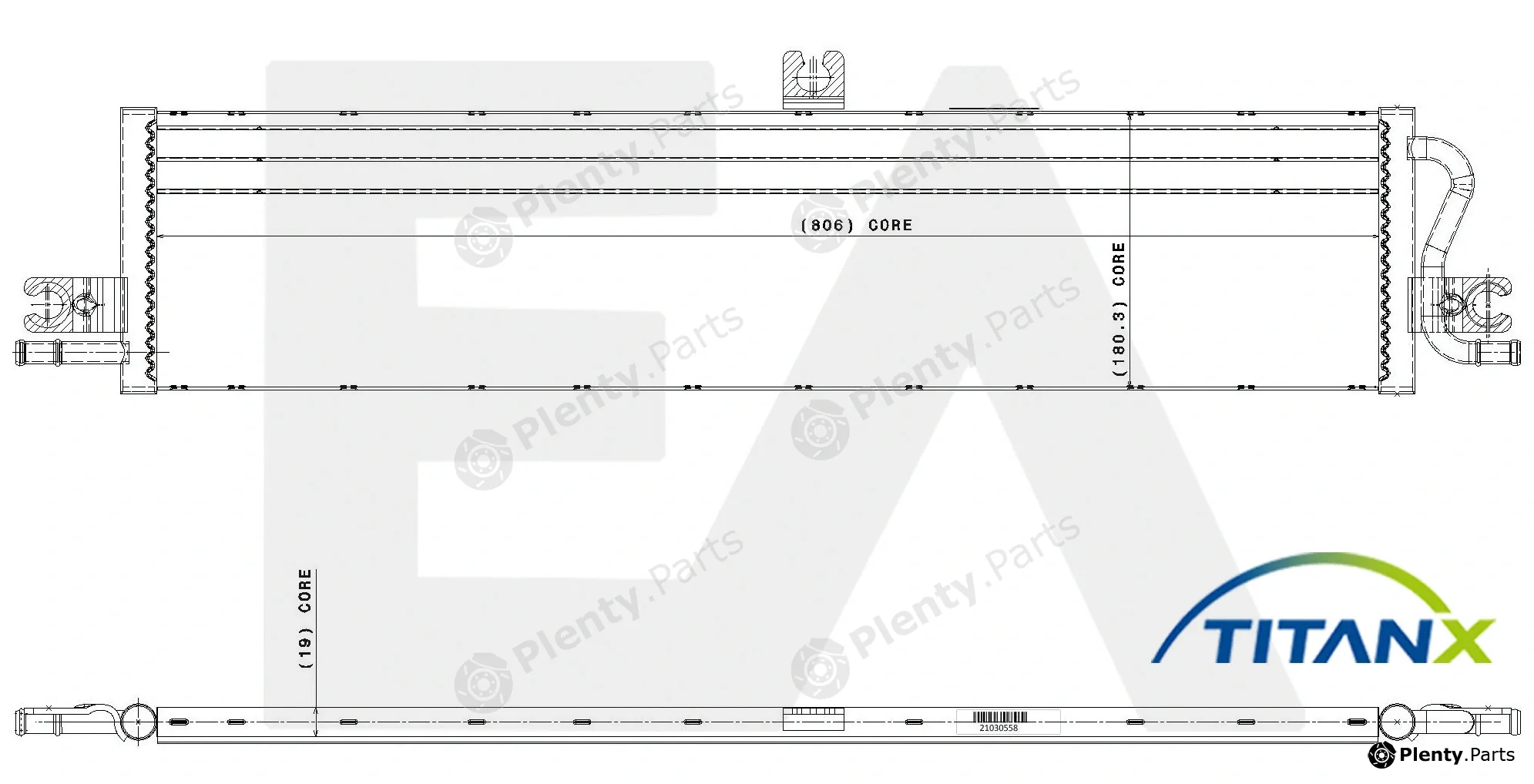 Eaclima 31R76001T — Radiator, engine cooling
