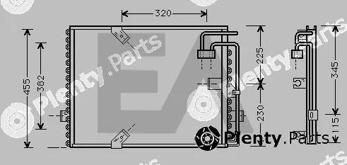 Eaclima 30C07025 — Condenser, air conditioning
