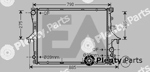 Eaclima 31R77046 — Radiator, engine cooling