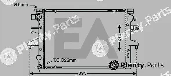 Eaclima 31R77111 — Radiator, engine cooling