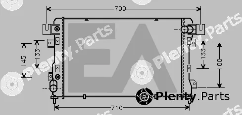 Eaclima 31R12005 — Radiator, engine cooling