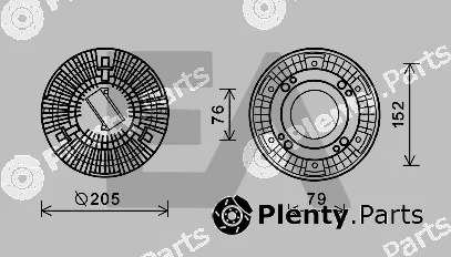 Eaclima 35C76D02 — Fan Wheel, engine cooling
