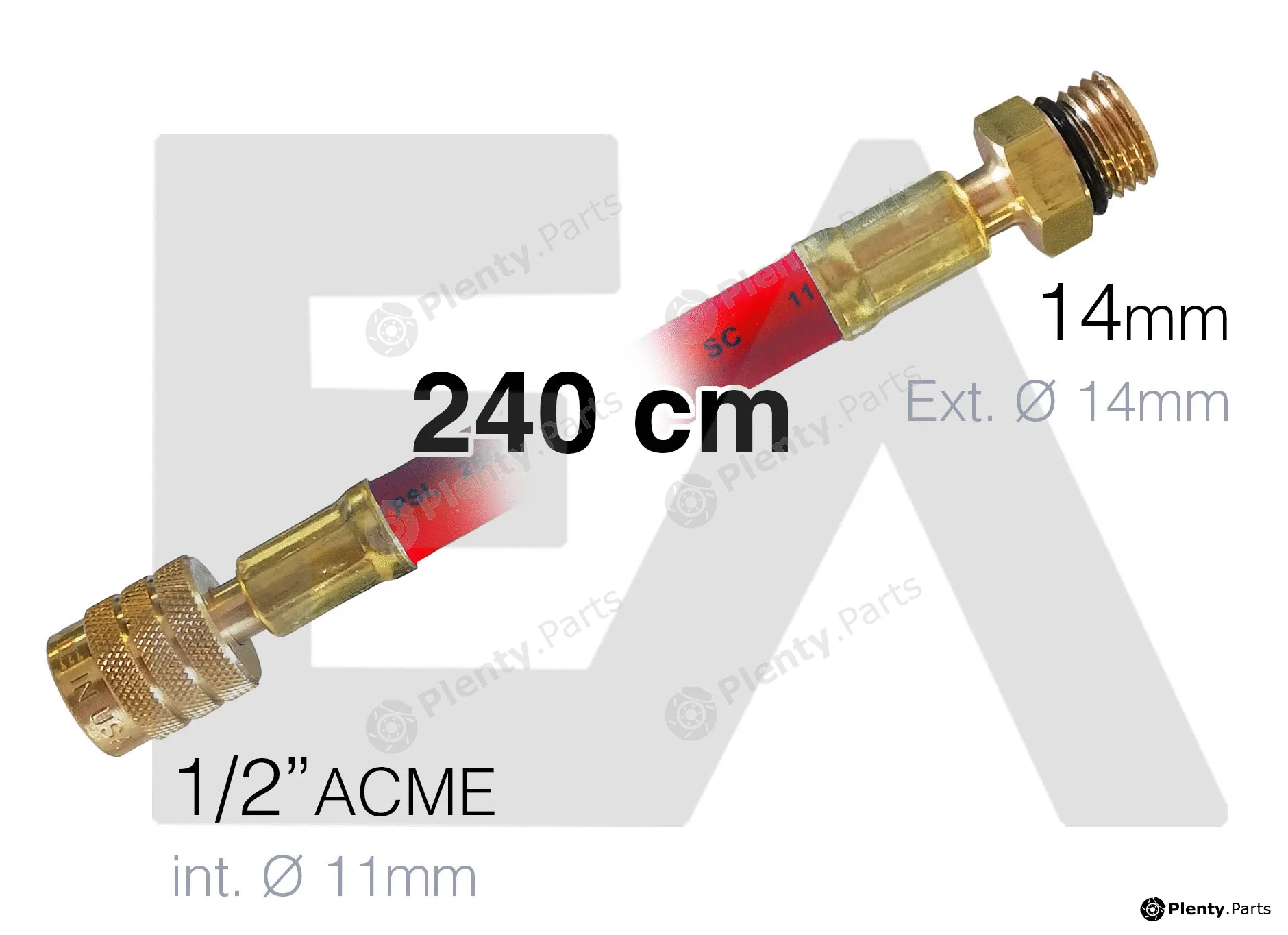 Eaclima 19M0022 — Filler Hose, air conditioning service unit