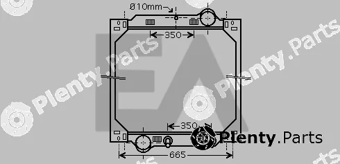 Eaclima 31R45073 — Radiator, engine cooling