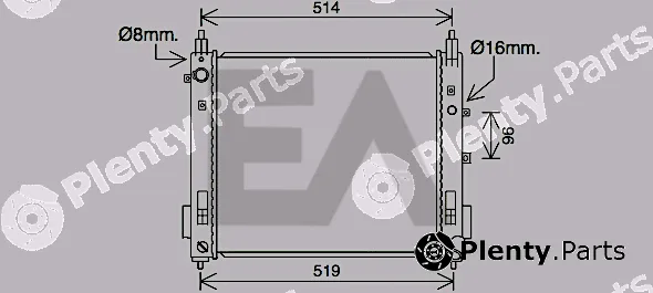 Eaclima 31R18157 — Radiator, engine cooling