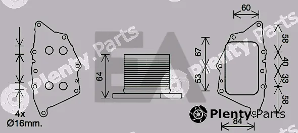 Eaclima 37G07026 — Oil Cooler, engine oil