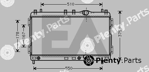 Eaclima 31R12017 — Radiator, engine cooling