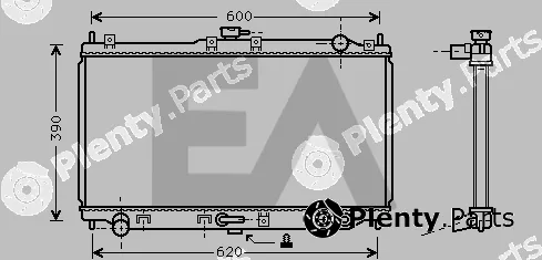 Eaclima 31R52051 — Radiator, engine cooling