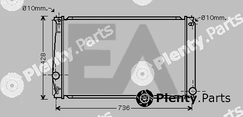 Eaclima 31R71208 — Radiator, engine cooling