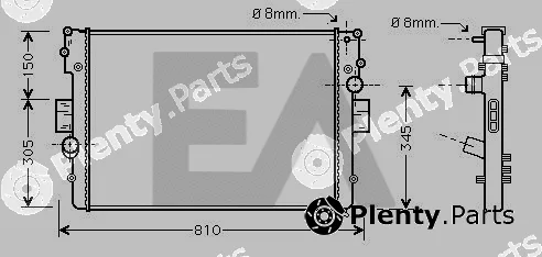 Eaclima 31R30048 — Radiator, engine cooling