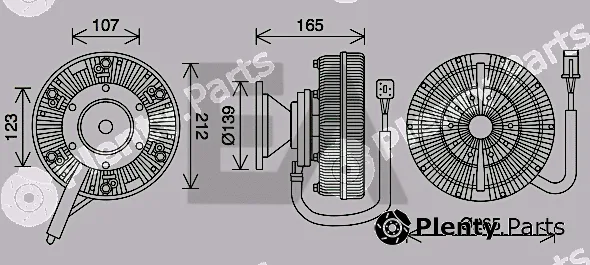 Eaclima 35C63D08 — Fan Wheel, engine cooling