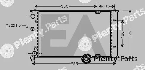 Eaclima 31R77105 — Radiator, engine cooling