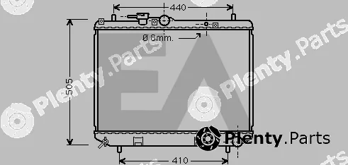 Eaclima 31R19028 — Radiator, engine cooling