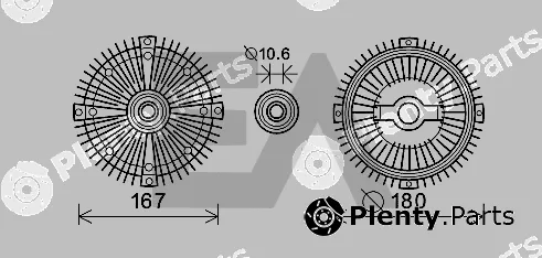 Eaclima 35C50D26 — Fan Wheel, engine cooling