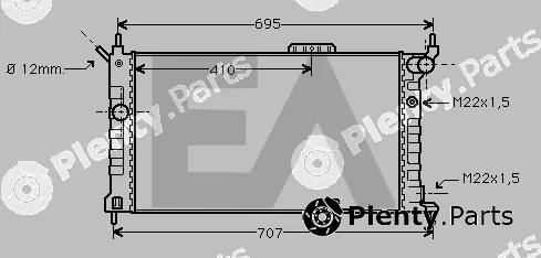 Eaclima 31R54059 — Radiator, engine cooling