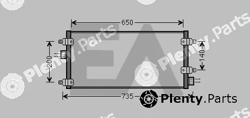 Eaclima 30C40007 — Condenser, air conditioning