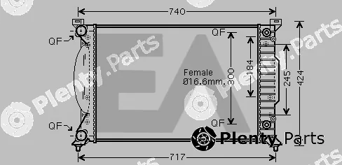 Eaclima 31R02096 — Radiator, engine cooling