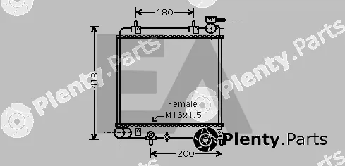 Eaclima 31R28135 — Radiator, engine cooling