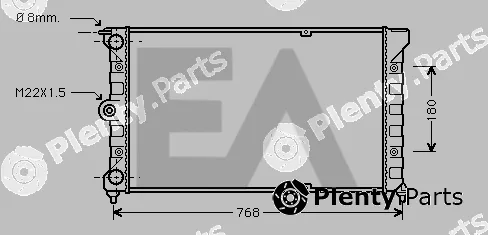 Eaclima 31R77020 — Radiator, engine cooling
