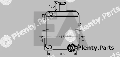 Eaclima 31R65020 — Radiator, engine cooling
