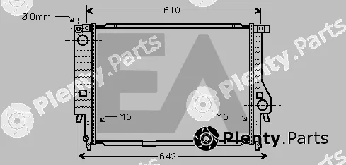 Eaclima 31R07077 — Radiator, engine cooling