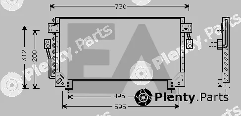 Eaclima 30C71018 — Condenser, air conditioning