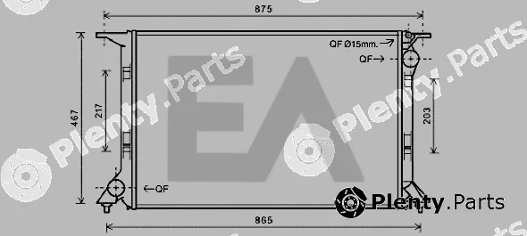Eaclima 31R02105 — Radiator, engine cooling