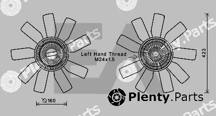 Eaclima 35C77C02 — Fan Wheel, engine cooling