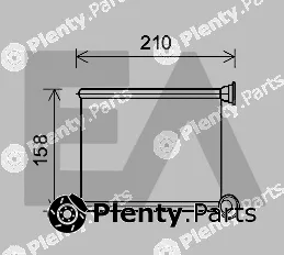 Eaclima 45C60021 — Heat Exchanger, interior heating
