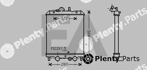 Eaclima 31R57001 — Radiator, engine cooling