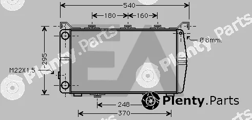 Eaclima 31R79001 — Radiator, engine cooling