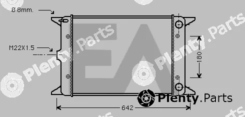 Eaclima 31R77016 — Radiator, engine cooling
