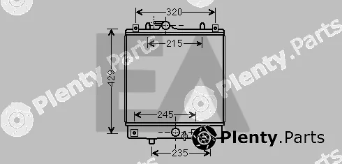 Eaclima 31R54235 — Radiator, engine cooling