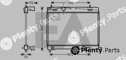 Eaclima 31R71286 — Radiator, engine cooling
