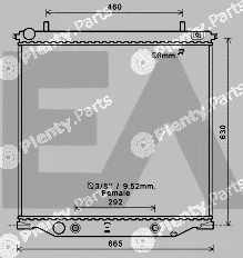 Eaclima 31R14011 — Radiator, engine cooling