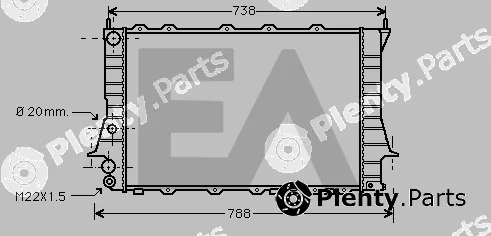 Eaclima 31R02074 — Radiator, engine cooling
