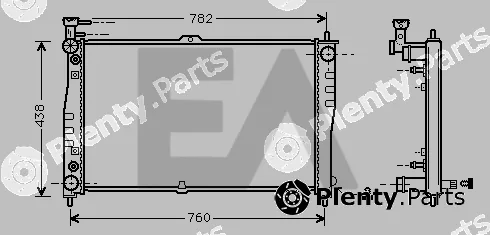 Eaclima 31R36005 — Radiator, engine cooling