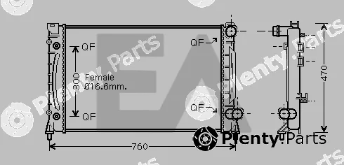 Eaclima 31R02091 — Radiator, engine cooling