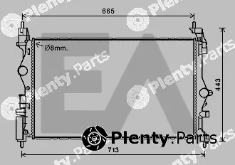 Eaclima 31R54142 — Radiator, engine cooling