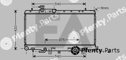 Eaclima 31R68026 — Radiator, engine cooling