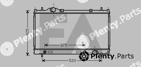 Eaclima 31R12022 — Radiator, engine cooling