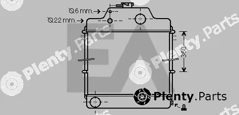 Eaclima 31R46013 — Radiator, engine cooling